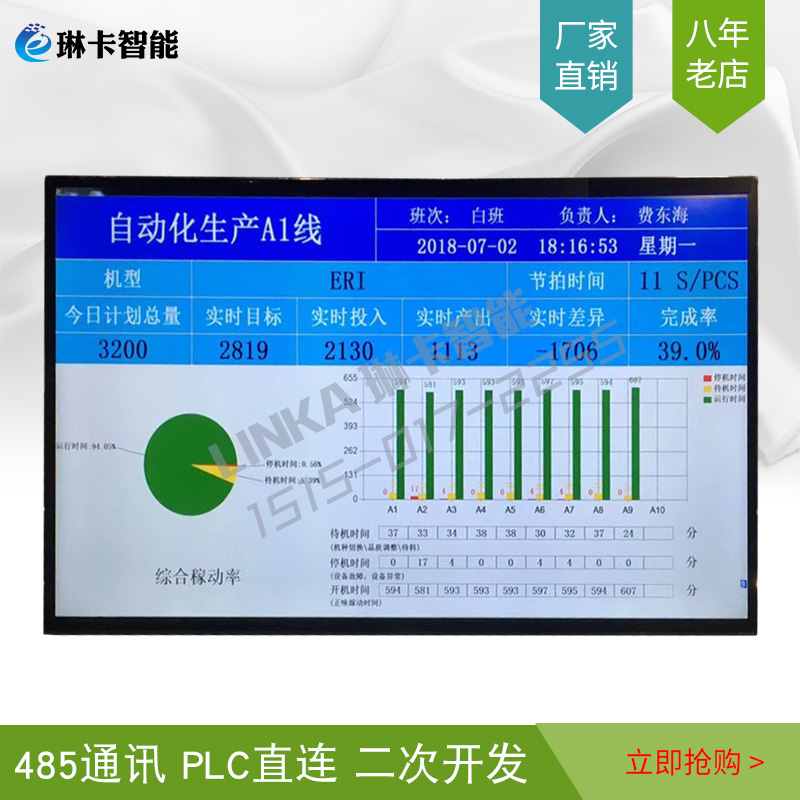 自動(dòng)化生產(chǎn)線(xiàn)液晶電子看板顯示屏